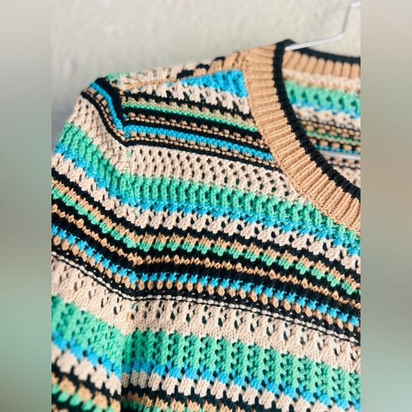 Crocheted Knit bottom up  Cardigan small size like new condition charming - Picture 10 of 15